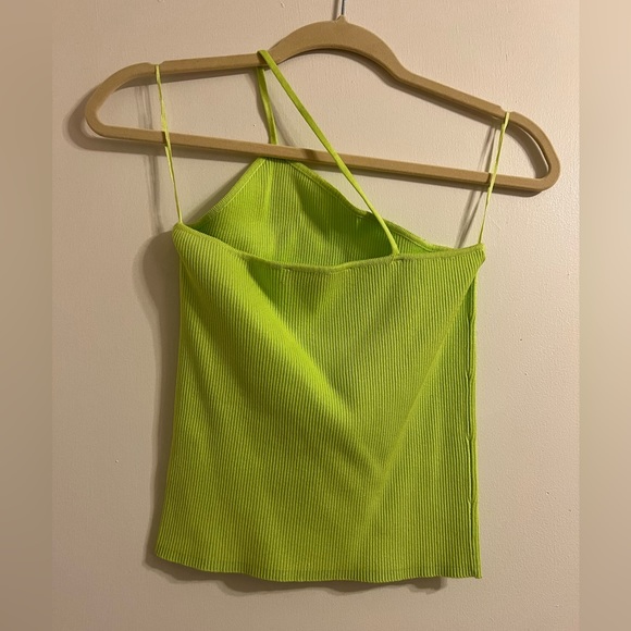 Zara Tops Zara Neon Green Top Poshmark